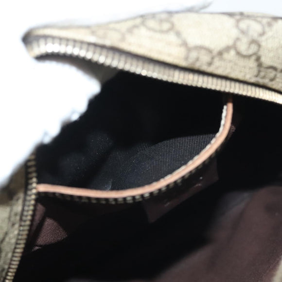 GUCCI GG Supreme Shoulder Bag PVC Beige Gold 233268 Auth yk19303