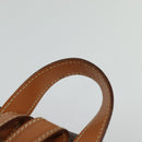 CELINE Macadam Canvas Backpack PVC Leather Brown Gold Auth yk19307-14