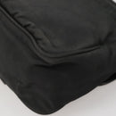 PRADA Shoulder Bag Nylon Black Silver Auth yk19309-16