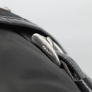 PRADA Shoulder Bag Nylon Black Silver Auth yk19309-10