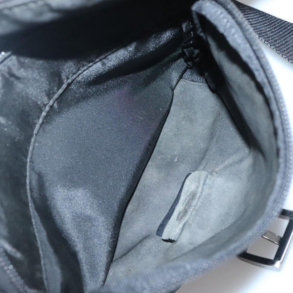 PRADA Shoulder Bag Nylon Black Silver Auth yk19309