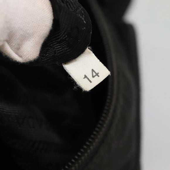 PRADA Shoulder Bag Nylon Black Silver Auth yk19309