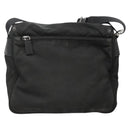 PRADA Shoulder Bag Nylon Black Silver Auth yk19309-2