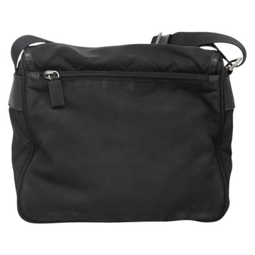 PRADA Shoulder Bag Nylon Black Silver Auth yk19309 - 0