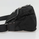 PRADA Shoulder Bag Nylon Black Silver Auth yk19309-3