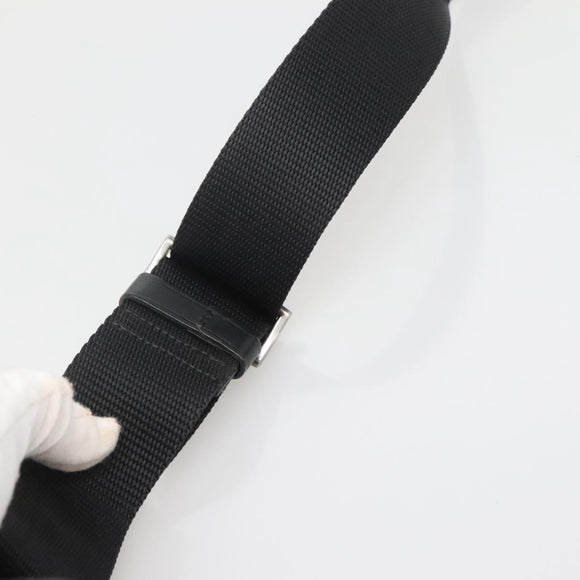 PRADA Shoulder Bag Nylon Black Silver Auth yk19309