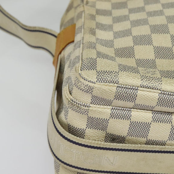 LOUIS VUITTON Damier Azur Naviglio Shoulder Bag N51189 LV Auth yk19310