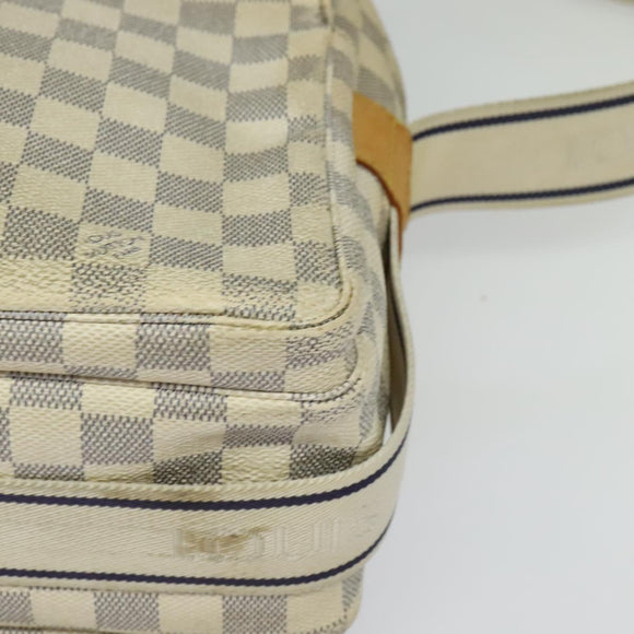LOUIS VUITTON Damier Azur Naviglio Shoulder Bag N51189 LV Auth yk19310