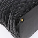 BALLY Hand Bag Leather Black Gold Auth yk19321-14