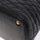 BALLY Hand Bag Leather Black Gold Auth yk19321-15