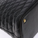 BALLY Hand Bag Leather Black Gold Auth yk19321-16