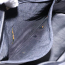 BALLY Hand Bag Leather Black Gold Auth yk19321-12