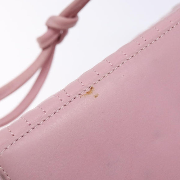 FENDI Vanity Hand Bag Leather Pink Gold Auth yk19323