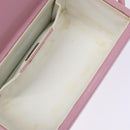 FENDI Vanity Hand Bag Leather Pink Gold Auth yk19323-11