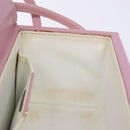FENDI Vanity Hand Bag Leather Pink Gold Auth yk19323-19