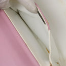 FENDI Vanity Hand Bag Leather Pink Gold Auth yk19323-21