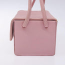 FENDI Vanity Hand Bag Leather Pink Gold Auth yk19323-4