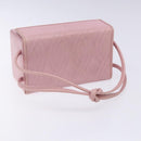 FENDI Vanity Hand Bag Leather Pink Gold Auth yk19323-7