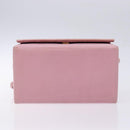 FENDI Vanity Hand Bag Leather Pink Gold Auth yk19323-5