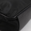 PRADA Hand Bag Nylon Black Gold Auth yk19339V-8