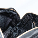 PRADA Hand Bag Nylon Black Gold Auth yk19339V-20