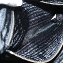 PRADA Hand Bag Nylon Black Gold Auth yk19339V-22