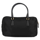 PRADA Hand Bag Nylon Black Gold Auth yk19339V-2