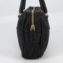 PRADA Hand Bag Nylon Black Gold Auth yk19339V-4