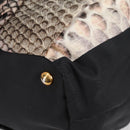 PRADA Tote Bag Nylon Black Gold Auth yk19341V-14