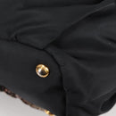 PRADA Tote Bag Nylon Black Gold Auth yk19341V-16