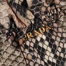 PRADA Tote Bag Nylon Black Gold Auth yk19341V-17