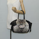 PRADA Tote Bag Nylon Black Gold Auth yk19341V-22