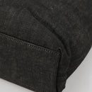 CHANEL COCO Mark Tote Bag Denim Black Gold CC Auth yk19344-15