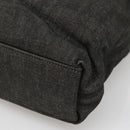 CHANEL COCO Mark Tote Bag Denim Black Gold CC Auth yk19344-8