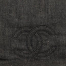 CHANEL COCO Mark Tote Bag Denim Black Gold CC Auth yk19344-18