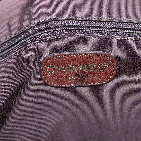 CHANEL COCO Mark Tote Bag Denim Black Gold CC Auth yk19344