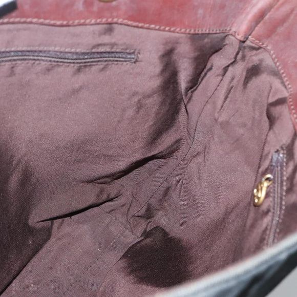 CHANEL COCO Mark Tote Bag Denim Black Gold CC Auth yk19344