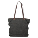 CHANEL COCO Mark Tote Bag Denim Black Gold CC Auth yk19344-2