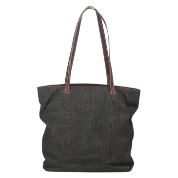 CHANEL COCO Mark Tote Bag Denim Black Gold CC Auth yk19344 - 0