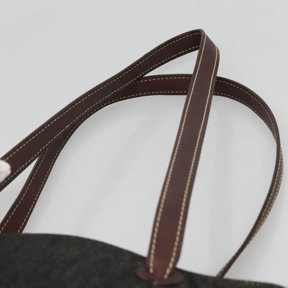 CHANEL COCO Mark Tote Bag Denim Black Gold CC Auth yk19344