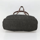 CHANEL COCO Mark Tote Bag Denim Black Gold CC Auth yk19344-5