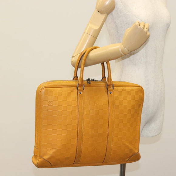 LOUIS VUITTON Damier Infini Porte Documents Voyage Bag N41218 LV Auth yk19348