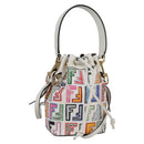 FENDI Zucca Canvas Mini Montrezor Hand Bag 2way Multicolor Gold Auth yk19350M-1