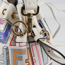 FENDI Zucca Canvas Mini Montrezor Hand Bag 2way Multicolor Gold Auth yk19350M-18