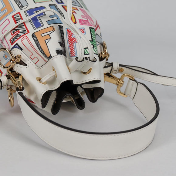 FENDI Zucca Canvas Mini Montrezor Hand Bag 2way Multicolor Gold Auth yk19350M