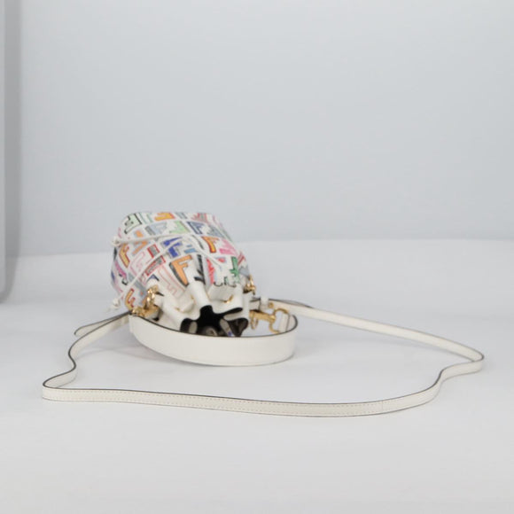 FENDI Zucca Canvas Mini Montrezor Hand Bag 2way Multicolor Gold Auth yk19350M