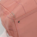 CHANEL Choco Bar Hand Bag Caviar Skin Pink Silver CC Auth yk19354-16