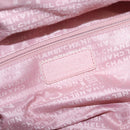 CHANEL Choco Bar Hand Bag Caviar Skin Pink Silver CC Auth yk19354-18