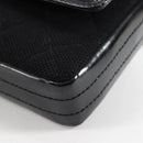 CHANEL Matelasse Chain Shoulder Bag Cotton Black Silver CC Auth yk19360-17