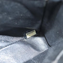 CHANEL Matelasse Chain Shoulder Bag Cotton Black Silver CC Auth yk19360-12